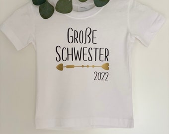 Big Sister 2025 2026 T-shirt Big Sister Gift Idea for Kids