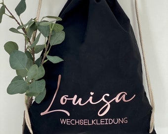 Turnbeutel Wechselkleidung | Aufbewahrung Wechselkleidung | personalisierter Turnbeutel | Geschenkidee | Kindergarten | JomaroDesign