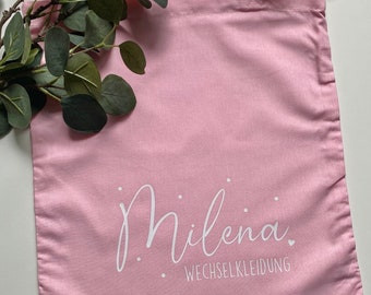 Beutel für Wechselkleidung | Wäschebeutel | Wechselwäsche | Kindergartenkind | JomaroDesign