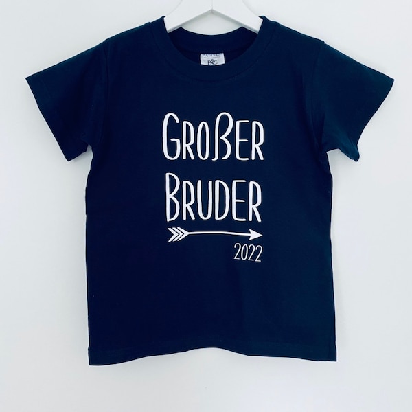 Großer Bruder 2023 2024 | T-Shirt Großer Bruder | Schwangerschaftsverkündung | Kinder T-Shirt | JomaroDesign