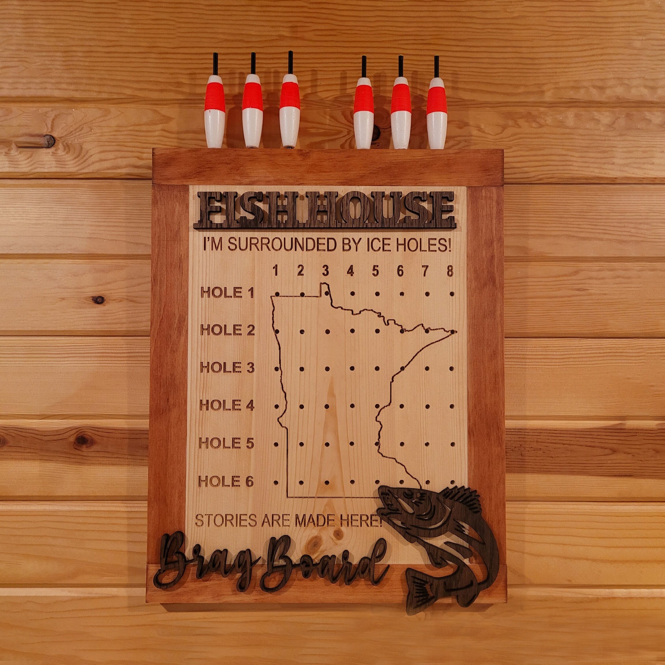 accessories for fish house AWXZOM Shelf