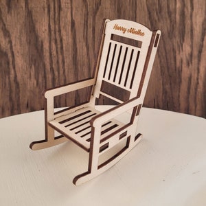 Personalized Mini Rocking Chairs  - For Wedding Day Memorial table, Christmas, Quinceanera, sweet sixteen, or other special occasions