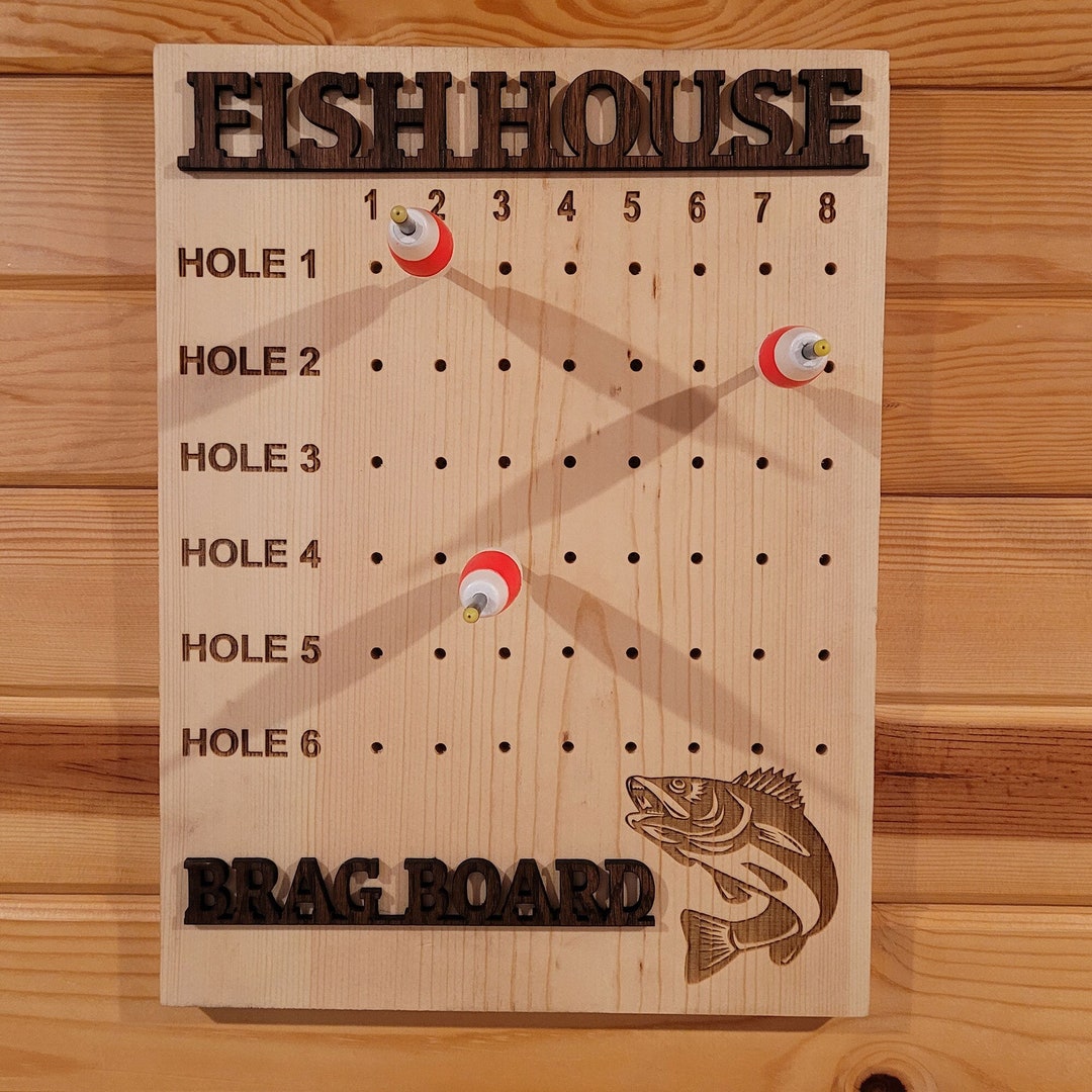 Personalized Fish House Brag Board Great for the Fish House, Wheel House and Ice Castle Etsy