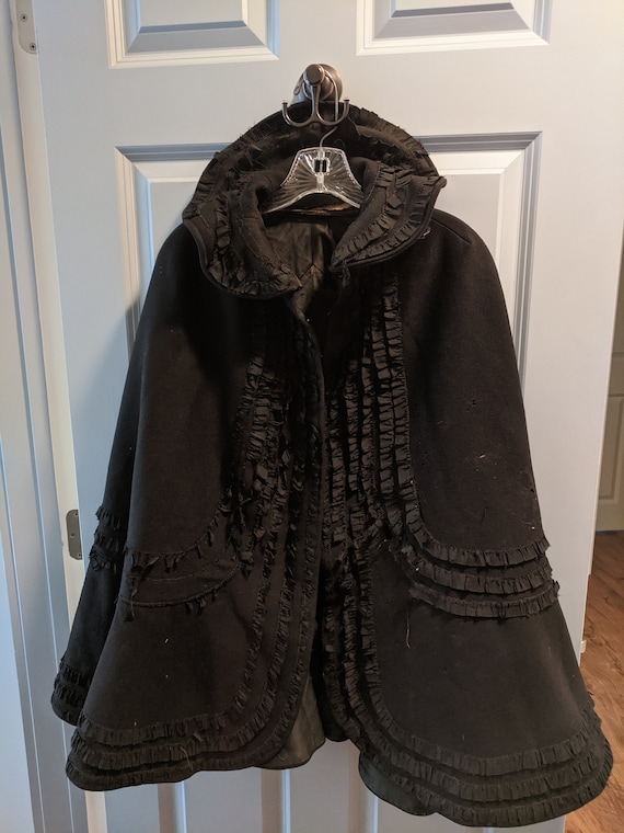 Heavy Wool Victorian Cape