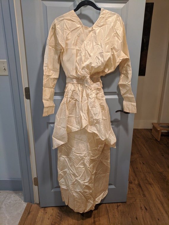 Ivory Taffeta Edwardian Dress