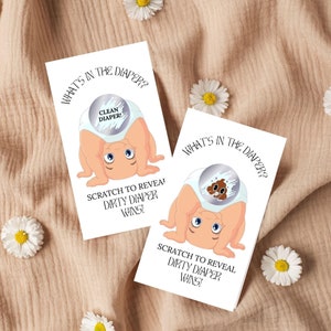 Cosa c'è nel gioco "Gratta e Vinci per il Baby Shower con Pannolini", nel gioco "Gratta e Vinci per la Cacca", nei biglietti gratta e vinci per vedere chi ha fatto la Cacca, nei giochi per Baby Shower con download istantaneo