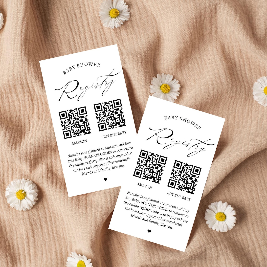 Qr Code Baby Shower Registration Amazon Gifts For Baby, Baby