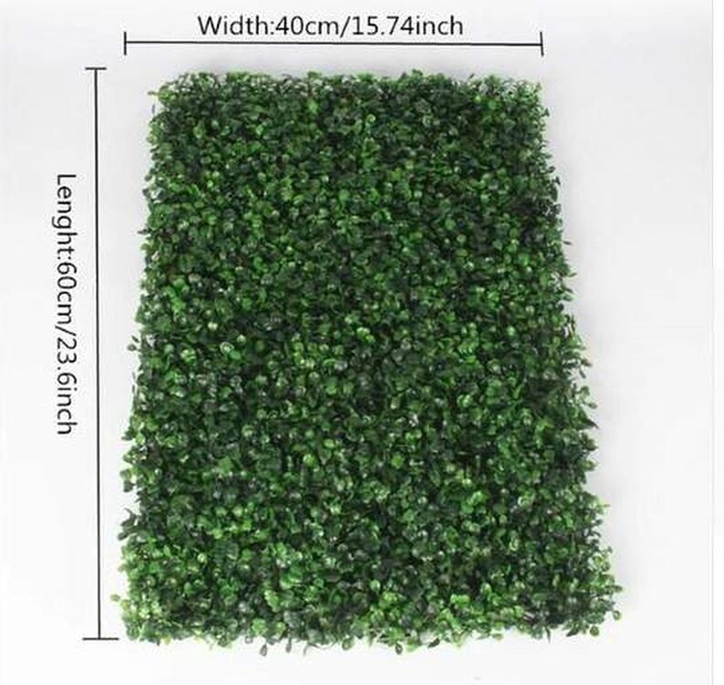 10pcs Green Hedge Artificial Flower Wall Panel Artificial Etsy