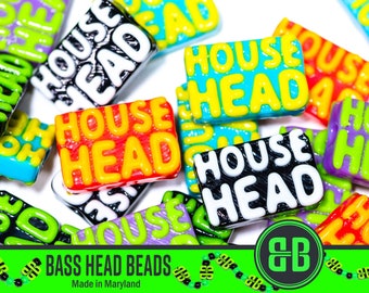 House Head Kandi Beads | Rave Beads