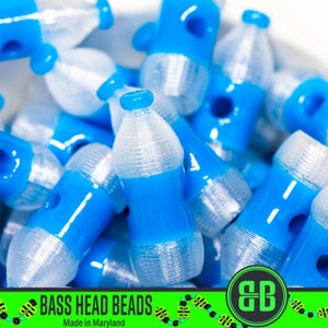 Water Bottle Kandi Beads | Packs of 5, 10, 20, 30, or 50 beads. 3D Printed Music Festival + Rave Charms in Glossy, Colorful ABS Plastic