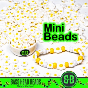 Mini Egg Kandi Beads | Packs of 5, 10, 20, or 30 beads. Music Festival + Rave Charms in Glossy, Colorful Plastic.
