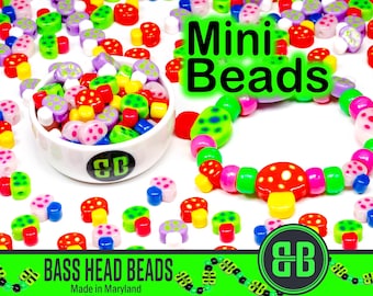Mini Mushroom Kandi Beads | Rave Festival Charms