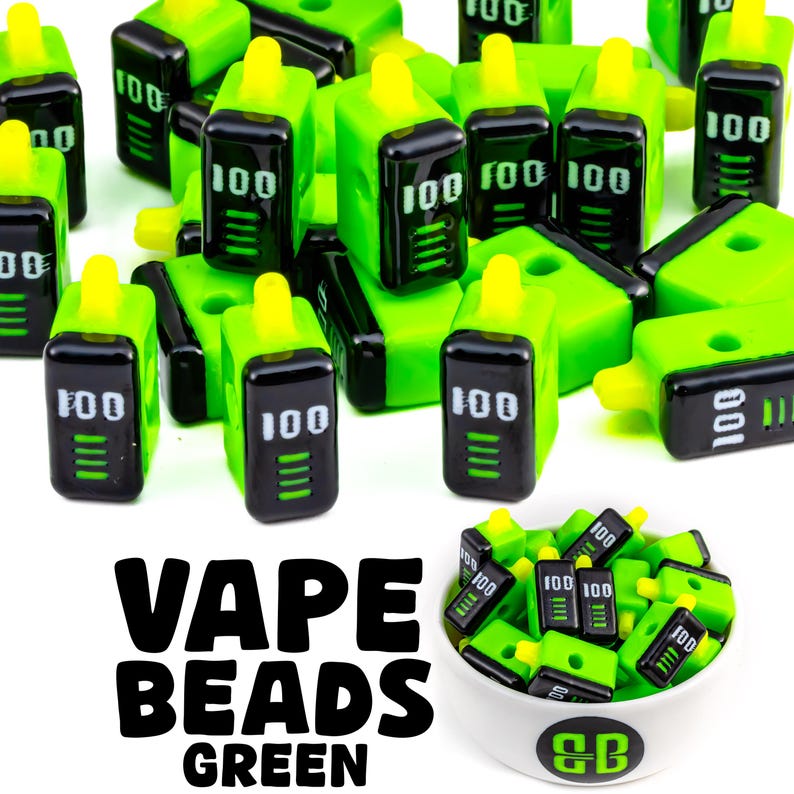 Vape Kandi Beads | EDM Music Festival + Rave Charms Green