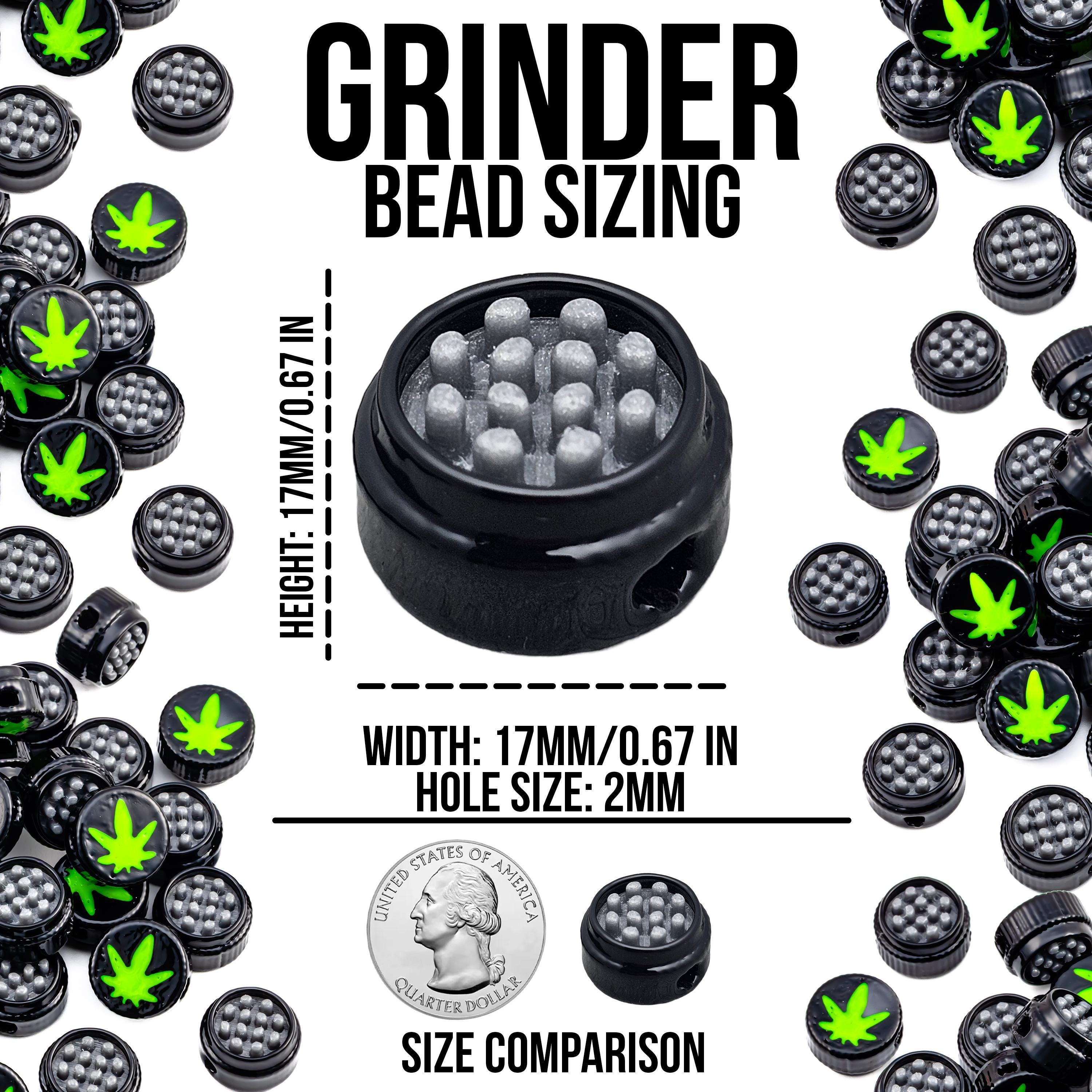 Teletech Grinder Rave Merch Leaf Grinder Kandi Beads | Rave Music Festival Charms - Etsy