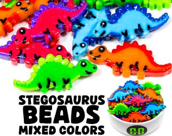 Stegosaurus dinosaurie Kandi pärlor | Färgglada pysselmaterial