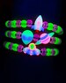 Space Kandi Beads, Glow in the dark/UV Reflective 