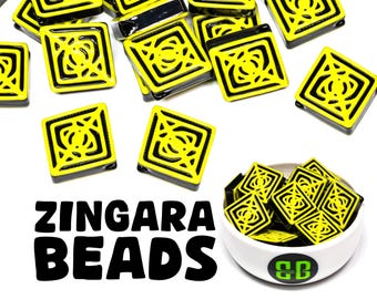 Cuentas Kandi con el logotipo de Zingara / ¡Colaboración con licencia! Dijes de plástico coloridos para fiestas