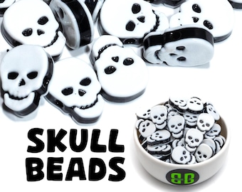 Skull Kandi Beads | Packs of 5, 10, 20, or 30 beads. Music Festival + Rave Charms in Glossy, Colorful Plastic.
