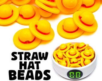 Straw Hat Kandi Beads | EDM Rave Charms