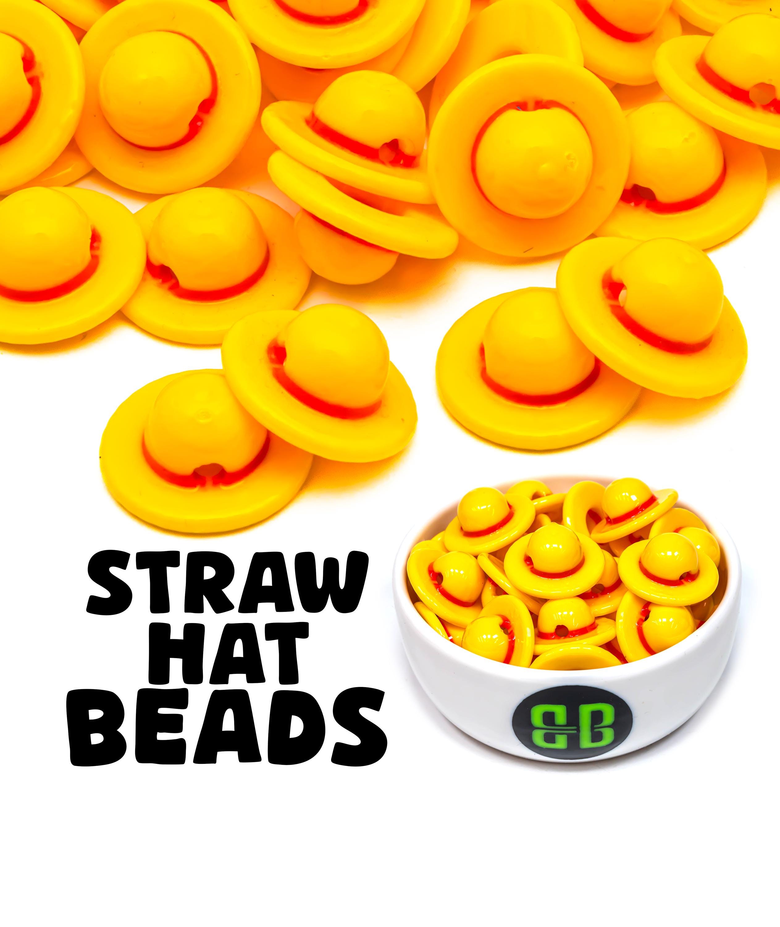 Straw Hat With Beads - Etsy