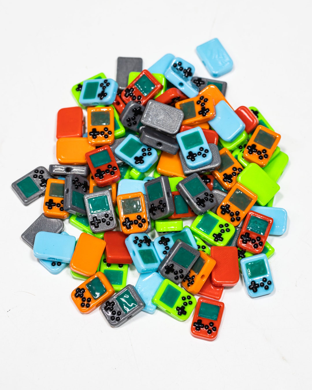 Handheld Video Game Kandi Beads Choose From Grey, Red, Green, Orange