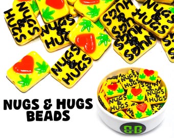 Stoner Nugs & Hugs Kandi Beads | Rave Charms