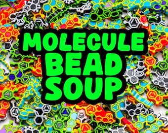 Molekül Perlensuppe! Mischung von Molecule Kandi Perlen nach Gewicht. Wunderbare Tasche mit Bass Head Beads für Festival Schmuck (Nicht essbar, nicht essen)