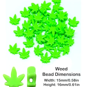 Blacklight Rave Kandi Beads Combo Pack | Choose from DJ Board, Speaker, Bass Head, Where's Molly, PLUR, Leaf, or Variety Pack Weed