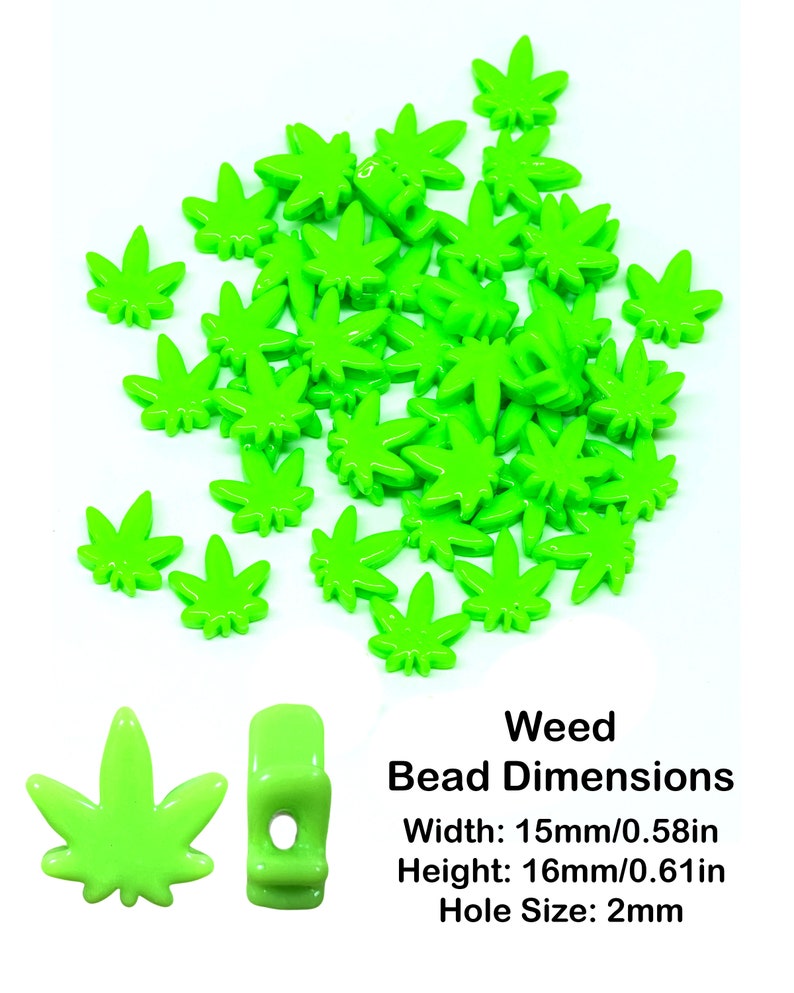 Blacklight Rave Kandi Beads Combo Pack | Choose from DJ Board, Speaker, Bass Head, Where's Molly, PLUR, Leaf, or Variety Pack Weed