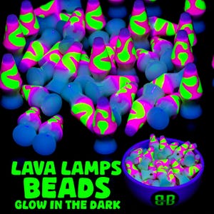 Koraliki Kandi do lampy lawowej | Błyszczące zawieszki Rave zdjęcie 3