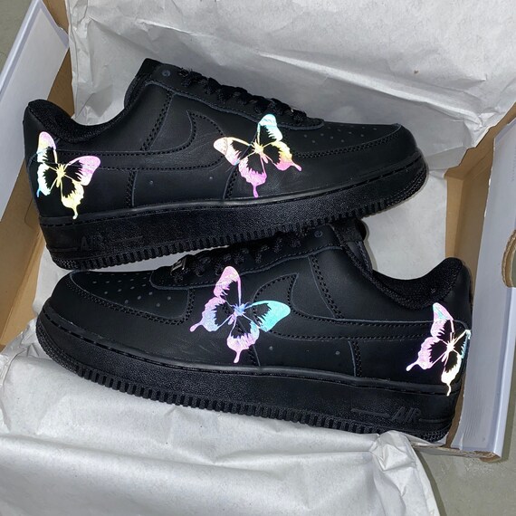custom black shoes