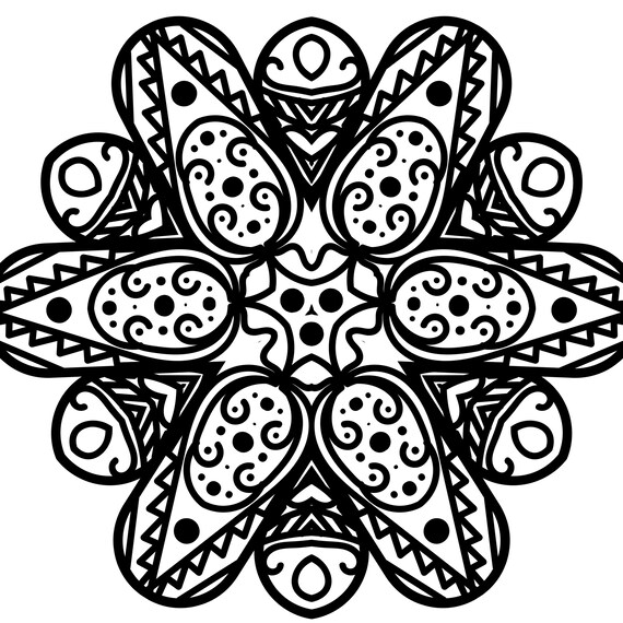 Download Adult Coloring Book Pdf Adult Mandala Coloring Book Etsy