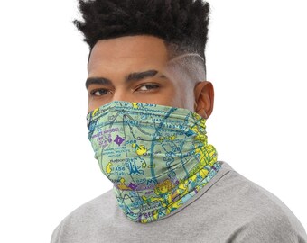 Boston Sectional Chart Neck Gaiter - Pilot Mask