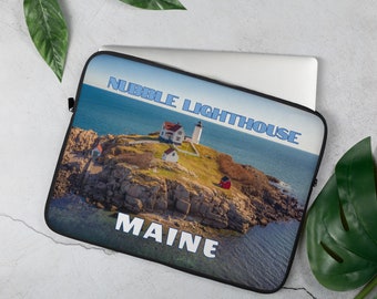 Nubble Lighthouse Laptop Sleeve, Laptop Case, Laptop Sleeve, MacBook Pro 13 inch Case, MacBook Air 13 Case, MacBook Sleeve