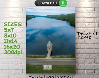 The Saville Dam in Connecticut - Instant Digital Download, Wall Art, Art Prints, Home Decor