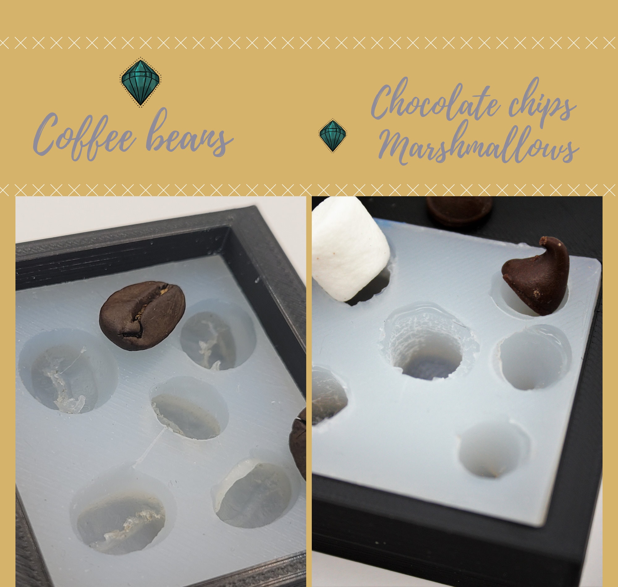 .com: Large Chocolate Chip Mold Silicone 3 Pack - Kisses Shaped  Silicone Molds ~ Big Chocolate Kiss Shape - Make 75 Kisses with These Candy  Molds ~ Make Non Dairy & Sugar Organic : Home & Kitchen