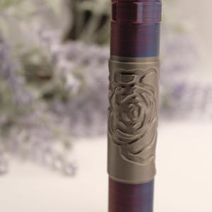 Estuche para horquillas de arcoíris, llavero de viaje con rosa camaleónica, horquilla portátil que cambia de color, horquilla para el cabello, regalo, cabello fino