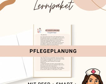 Pflegeplanung Lernzettel PDF – PESR, SMART-Ziele & Pflegeprozess mit Fallbeispiel – Pflege-Examen