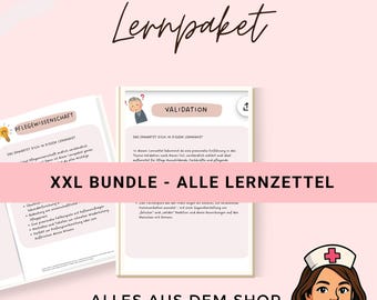 XXL Lernbundle - alle Lernzettel aus meinem Shop -über 855 SEITEN!!