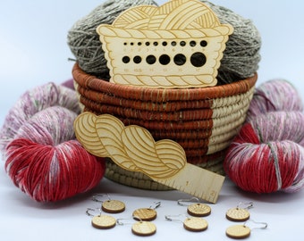 Slip Slip Knit | Knitting Accessories | Knitting Stitch Markers | Needle Gauge | Yarn Gauge