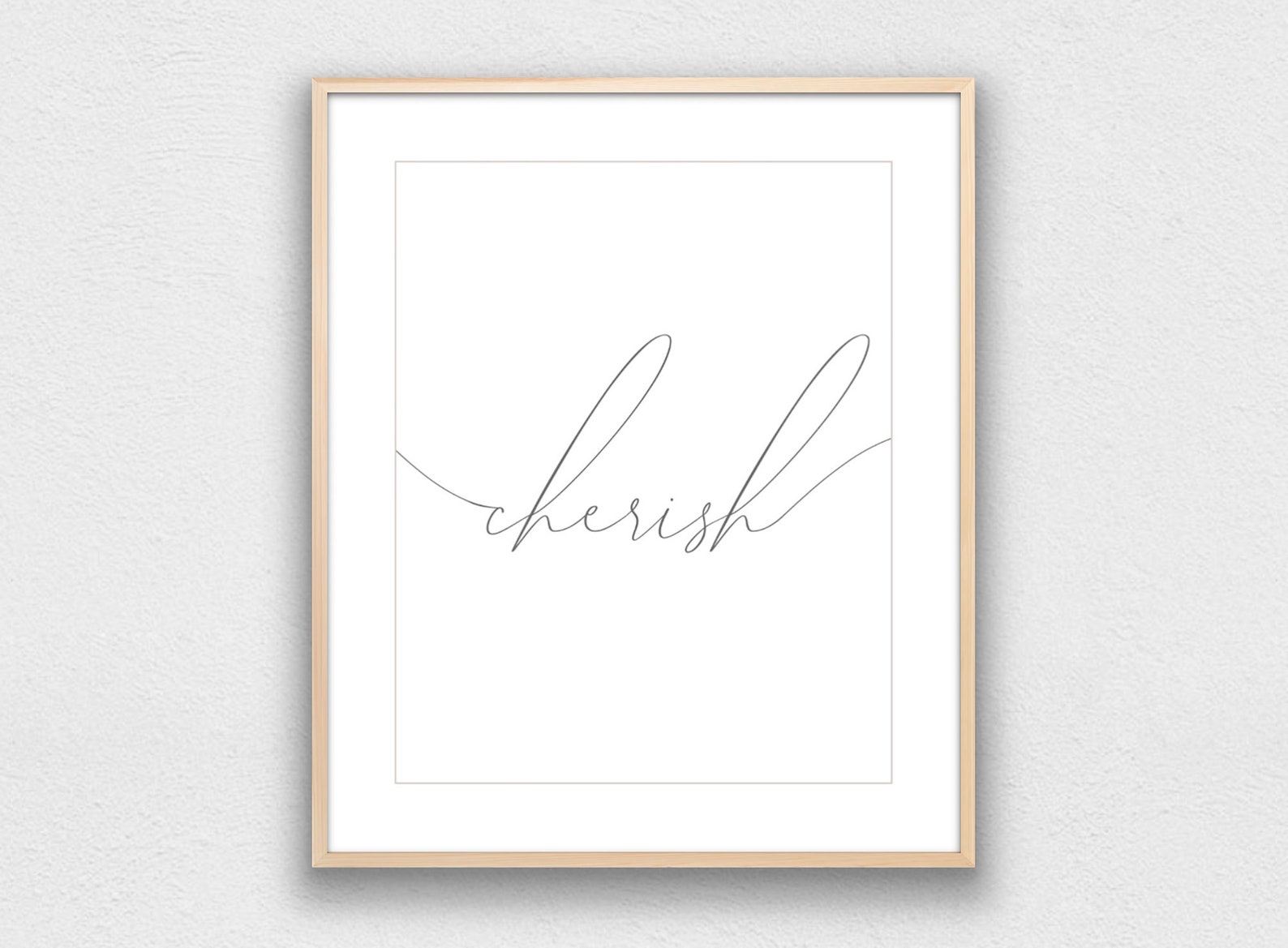 Cherish Wall Art Cherish Print Cherish Wall Decor Cherish Etsy