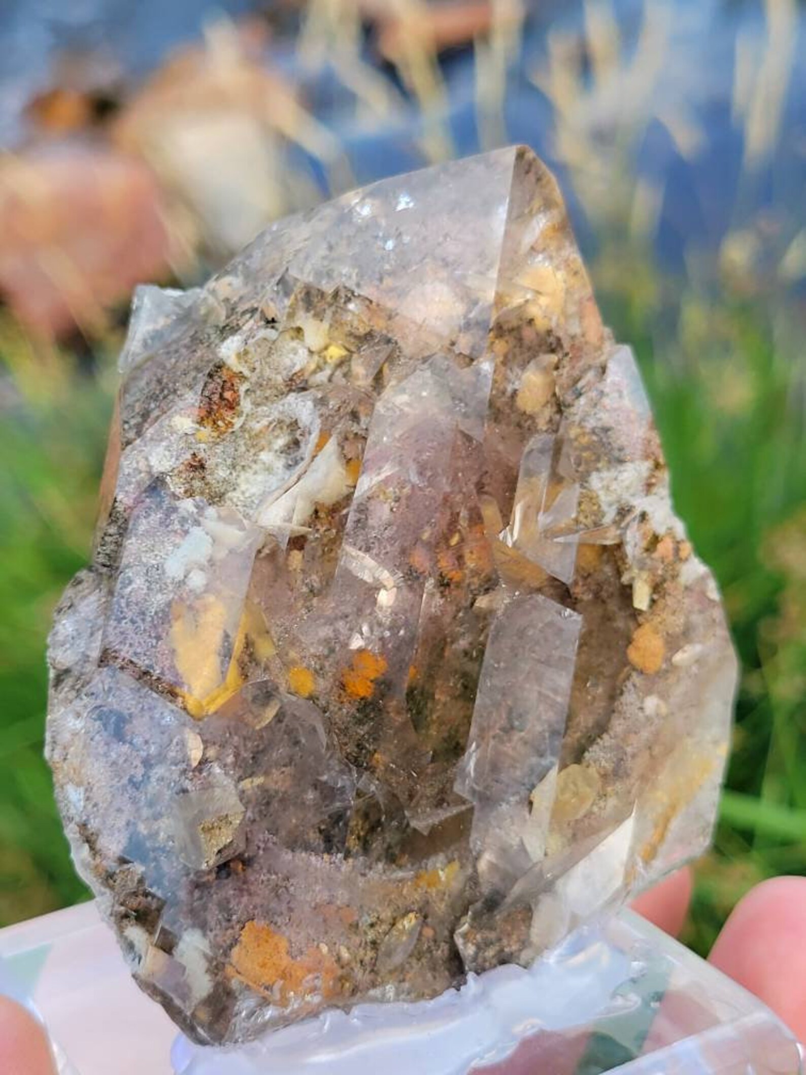 Shamanic Dream Quartz with Anatase Crystals/ Lodolite/ Rare Etsy