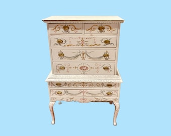 DollHouse Miniature 1:12 Hand Made hand painted Cabinet RENEE ISABELLE  IGMA ooak