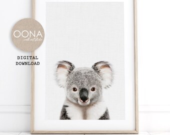 Aussie Rules Koala Nursery D\u00e9cor Doggies. Koala Western Bull Dog Nursery Prints Wall Art Prints AFL Footy Western Bulldogs