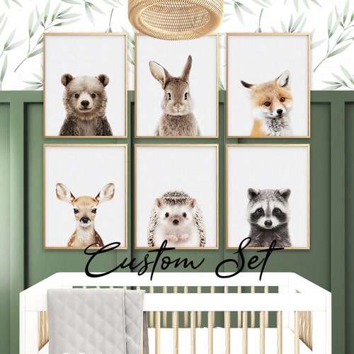 Woodland Nursery Print Baby Animal Prints Nursery Animals Etsy UK