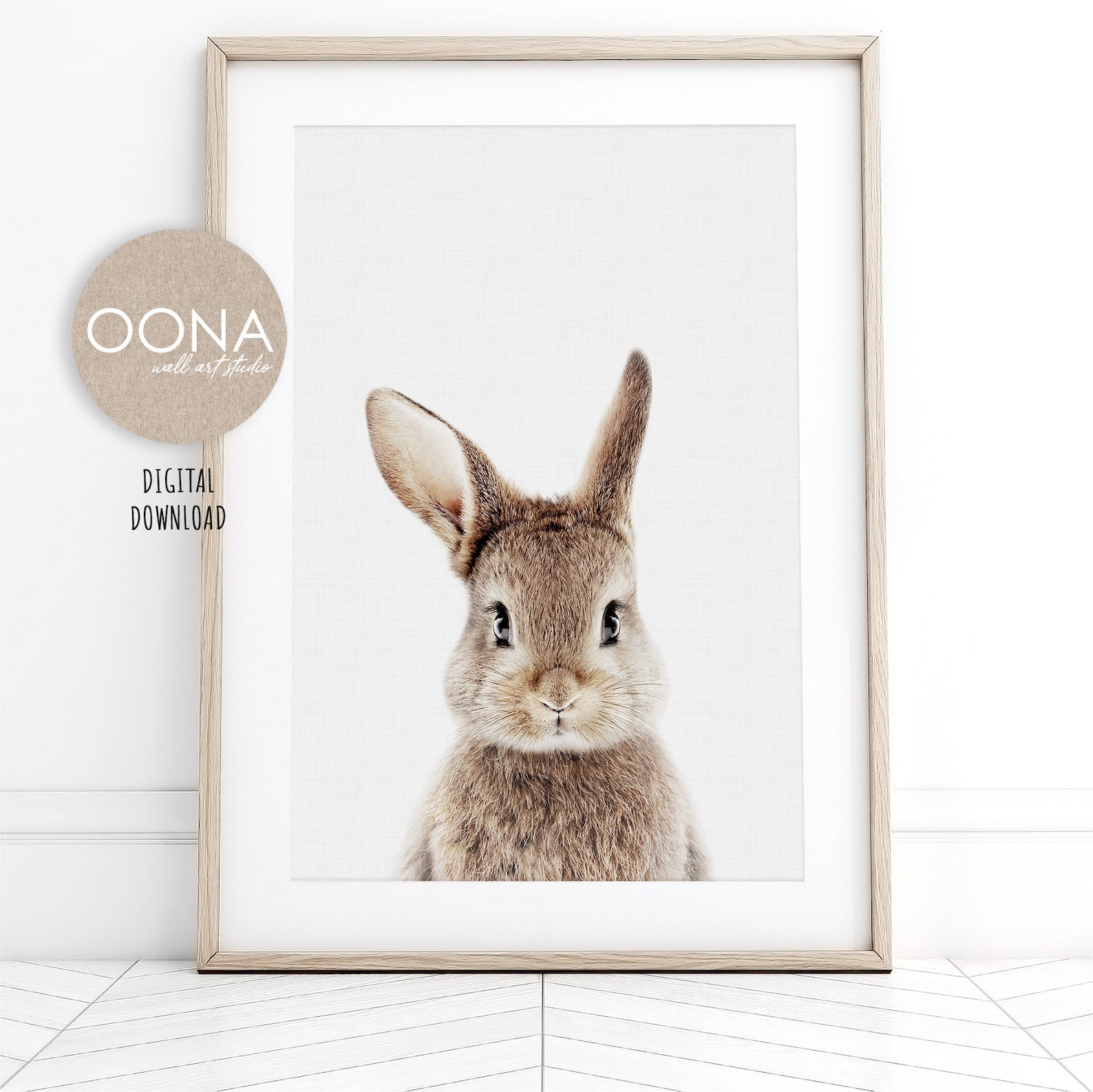 Baby Bunny Print Nursery Artwork Bunny Art Nursery Animals | Etsy