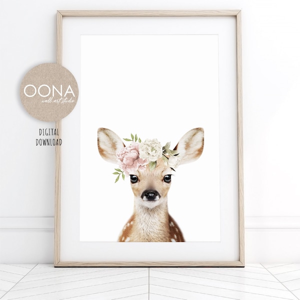 Deer Nursery Decor Etsy