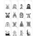 Black and White Nursery Animal Prints PRINTABLE Safari Nursery Prints ...
