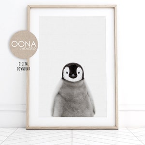 Baby Penguin Print Arctic Nursery Decor PRINTABLE Animal Wall Art Nordic Scandinavian Nursery Decor DIGITAL DOWNLOAD