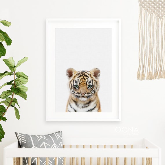 Baby Tiger Cub Print Jungle Nursery Decor Zoo Animal PRINTABLE ...